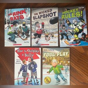 Hockey books for kids | set of 5 hockey chapter books
